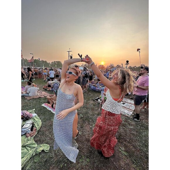 Chic Women's High Waist Tie Maxi Skirt - Flowy Floral with Practical Pockets - Picture 6 of 7